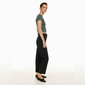 Aritzia Wilfred Free Brennan Cotton Utility Black Pants 4